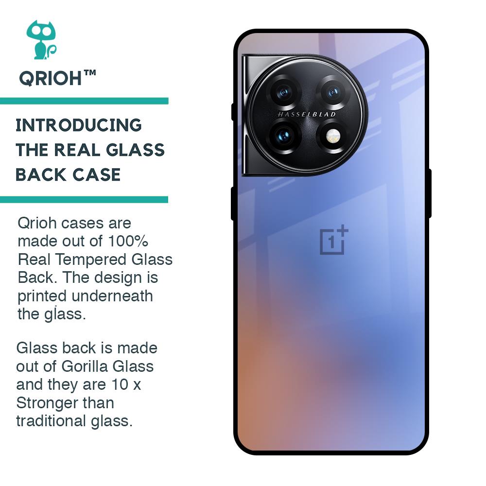 Blue Aura Glass Case for OnePlus 11 5G