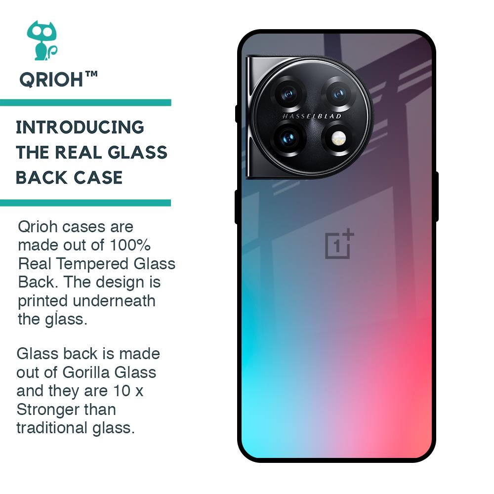 Rainbow Laser Glass Case for OnePlus 11 5G