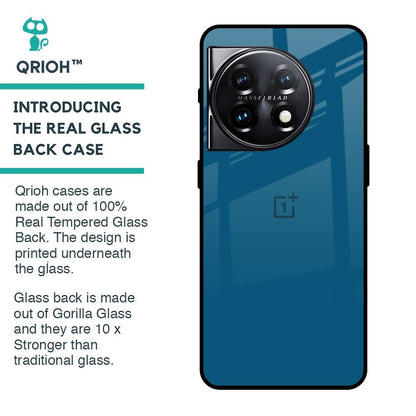 Cobalt Blue Glass Case for OnePlus 11 5G
