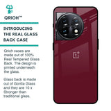 Classic Burgundy Glass Case for OnePlus 11 5G