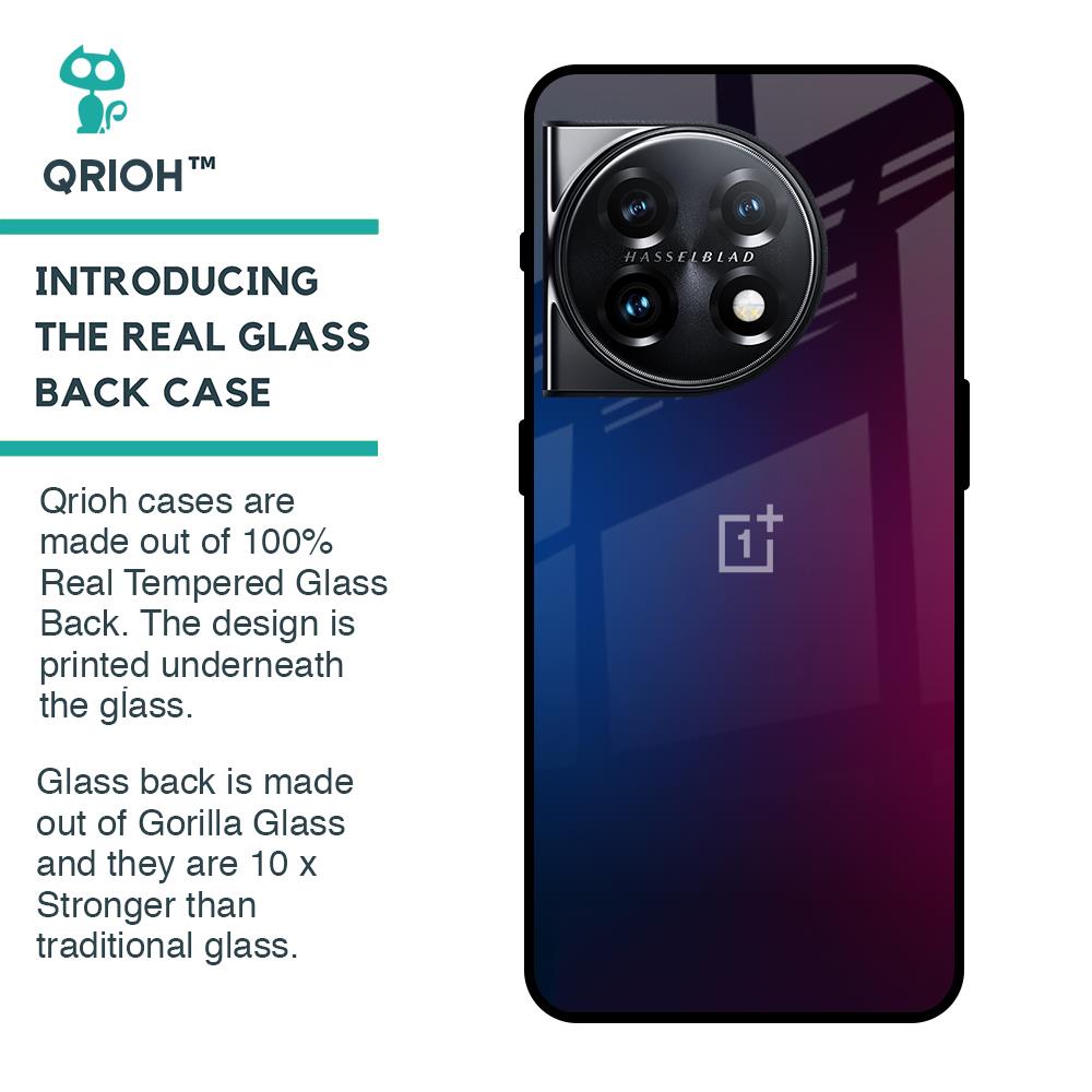 Mix Gradient Shade Glass Case For OnePlus 11 5G