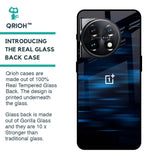 Blue Rough Abstract Glass Case for OnePlus 11 5G