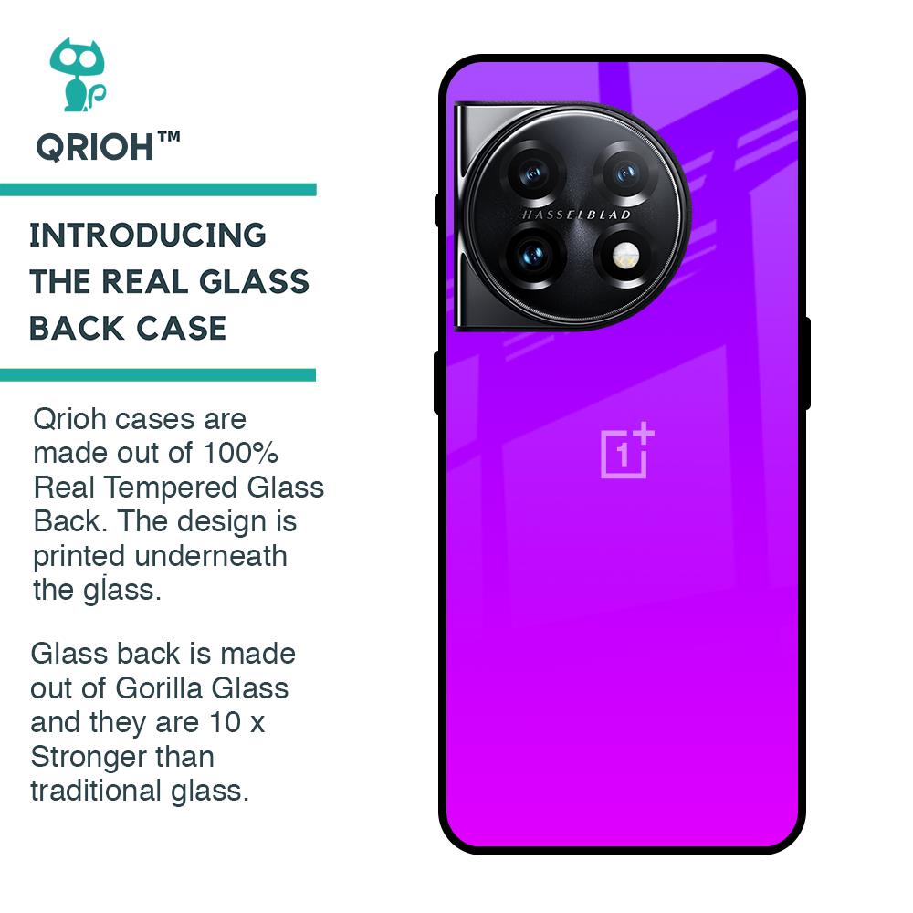 Purple Pink Glass Case for OnePlus 11 5G