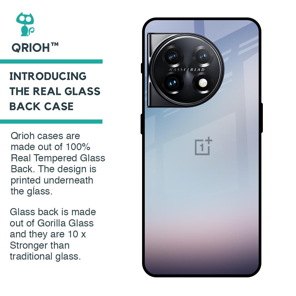 Light Sky Texture Glass Case for OnePlus 11 5G