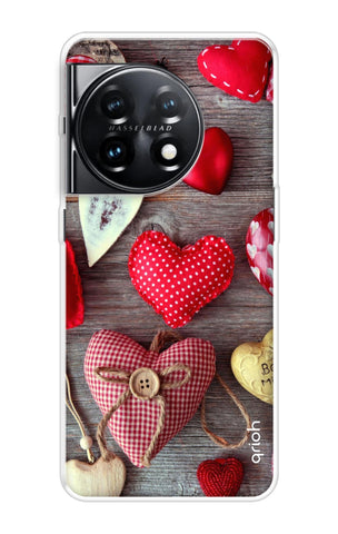 Valentine Hearts OnePlus 11 5G Back Cover