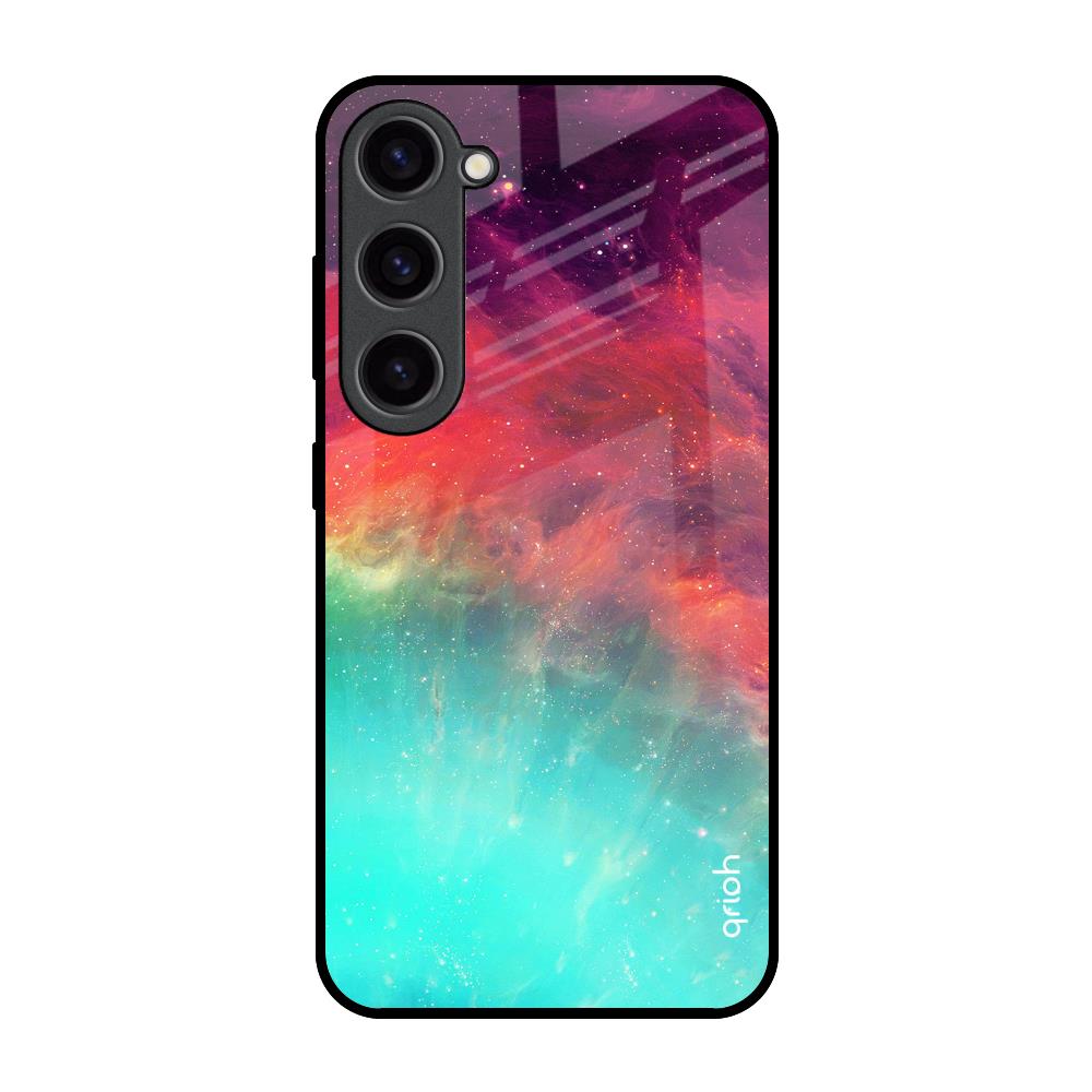 Colorful Aura Samsung Galaxy S23 5G Glass Back Cover Online