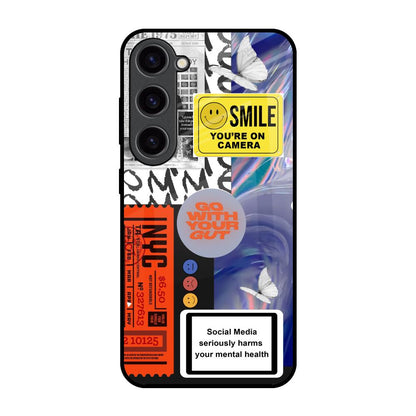 Smile for Camera Samsung Galaxy S23 5G Glass Back Cover Online