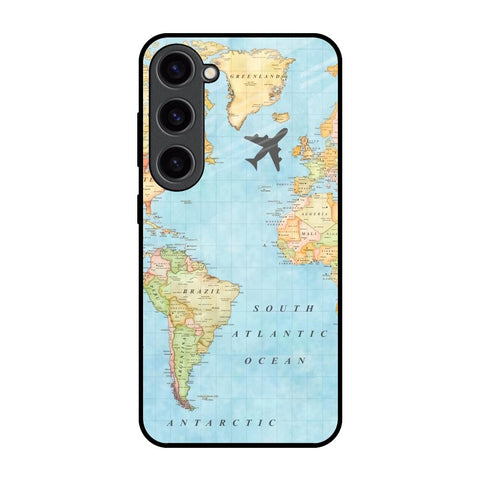 Travel Map Samsung Galaxy S23 5G Glass Back Cover Online