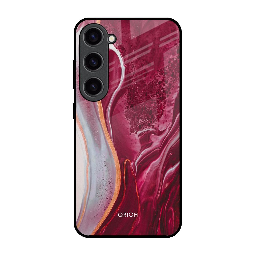 Crimson Ruby Samsung Galaxy S23 5G Glass Back Cover Online