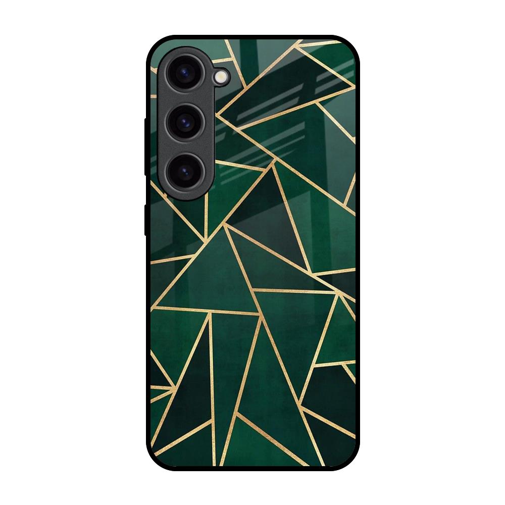 Abstract Green Samsung Galaxy S23 5G Glass Back Cover Online