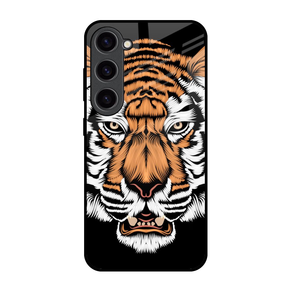 Angry Tiger Samsung Galaxy S23 5G Glass Back Cover Online
