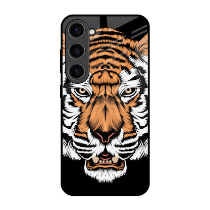 Angry Tiger Samsung Galaxy S23 5G Glass Back Cover Online