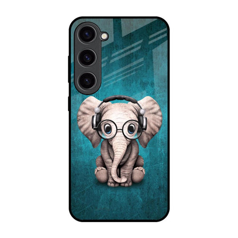 Adorable Baby Elephant Samsung Galaxy S23 5G Glass Back Cover Online
