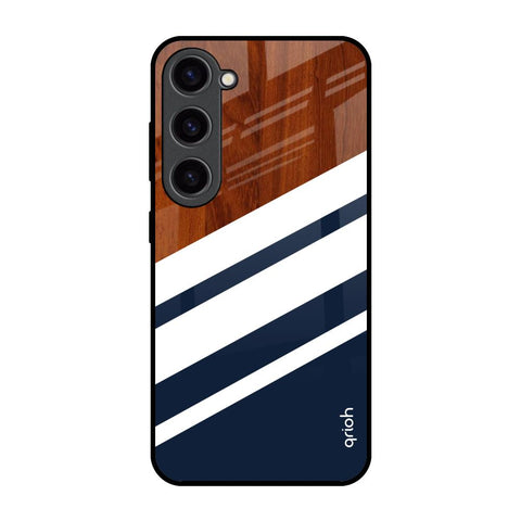 Bold Stripes Samsung Galaxy S23 5G Glass Back Cover Online