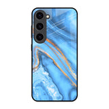 Vibrant Blue Marble Samsung Galaxy S23 5G Glass Back Cover Online