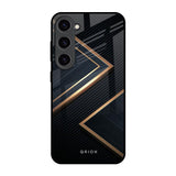 Sleek Golden & Navy Samsung Galaxy S23 5G Glass Back Cover Online
