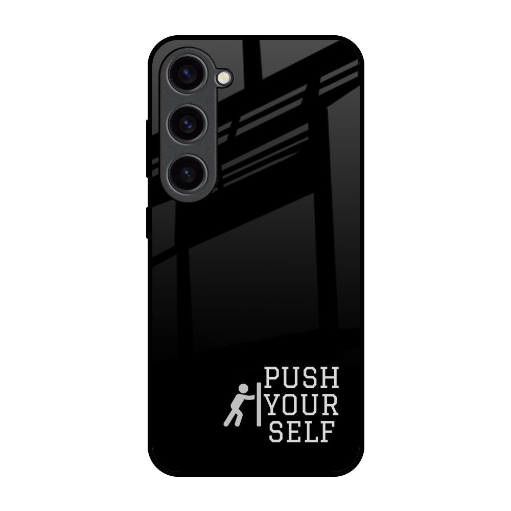Push Your Self Samsung Galaxy S23 5G Glass Back Cover Online