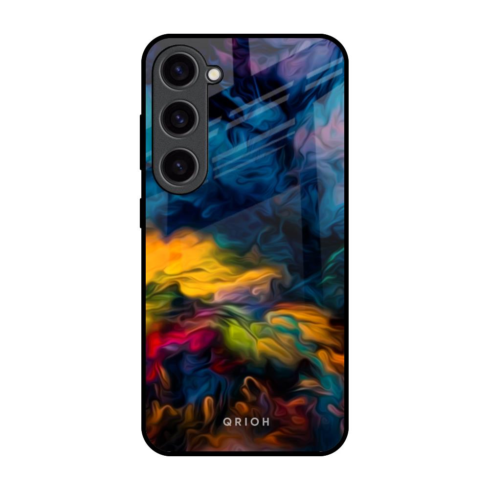 Multicolor Oil Painting Samsung Galaxy S23 5G Glass Back Cover Online