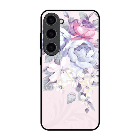 Elegant Floral Samsung Galaxy S23 5G Glass Back Cover Online