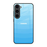 Wavy Blue Pattern Samsung Galaxy S23 5G Glass Back Cover Online