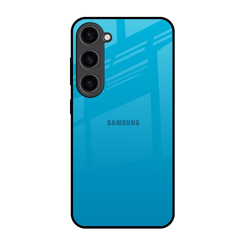 Blue Aqua Samsung Galaxy S23 5G Glass Back Cover Online