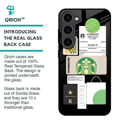 Coffee Latte Glass Case for Samsung Galaxy S23 5G