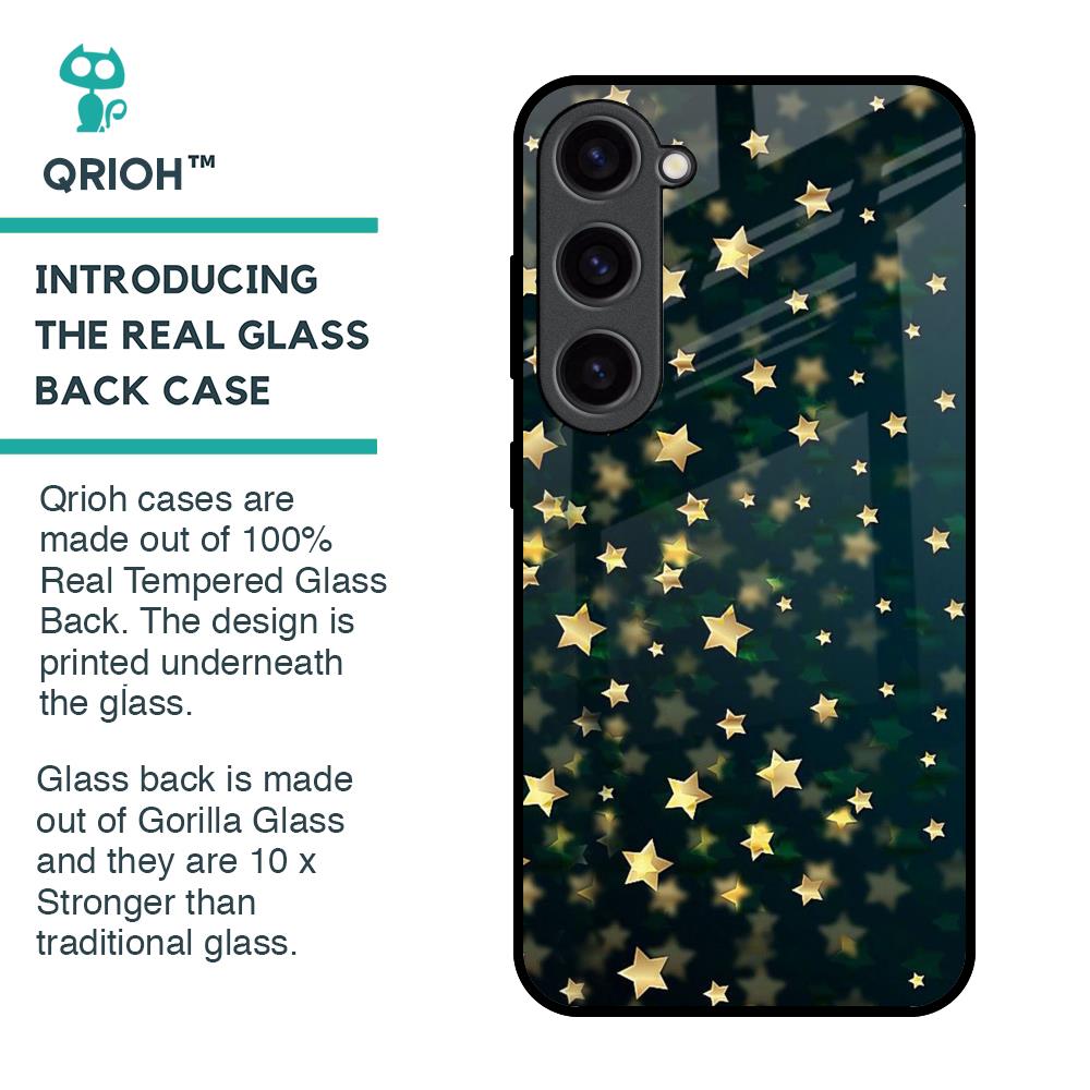 Dazzling Stars Glass Case For Samsung Galaxy S23 5G