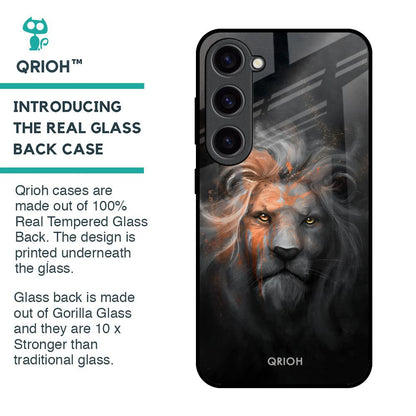 Devil Lion Glass Case for Samsung Galaxy S23 5G