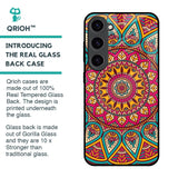 Elegant Mandala Glass Case for Samsung Galaxy S23 5G