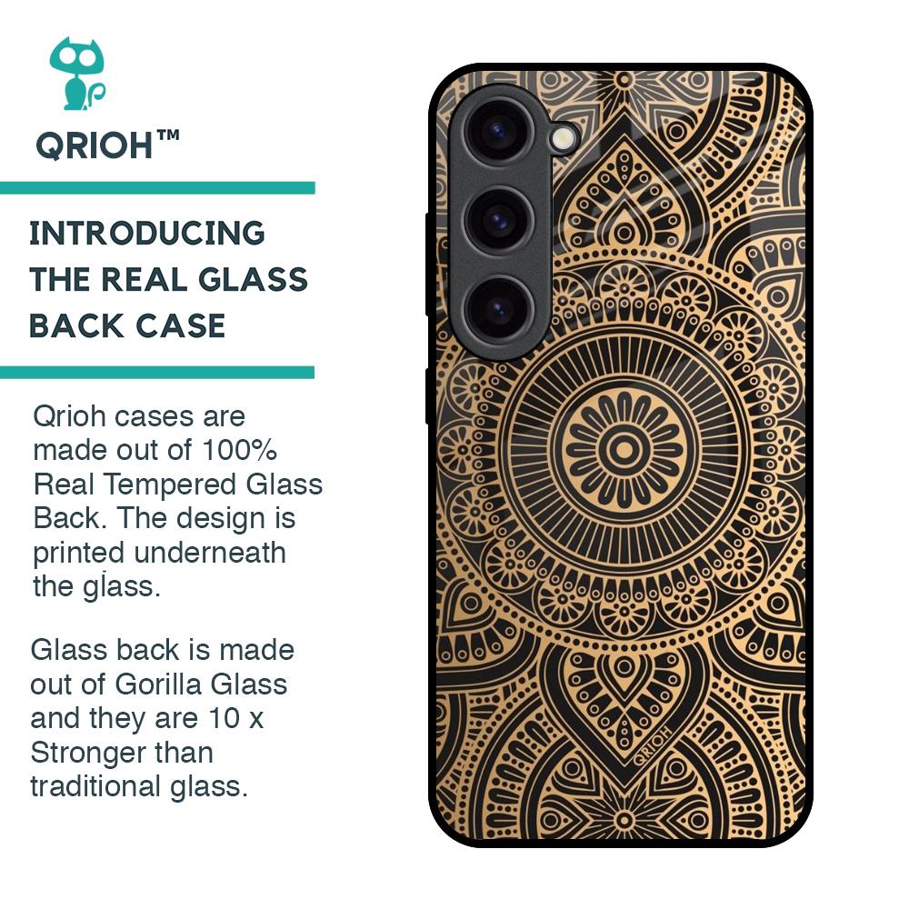 Luxury Mandala Glass Case for Samsung Galaxy S23 5G