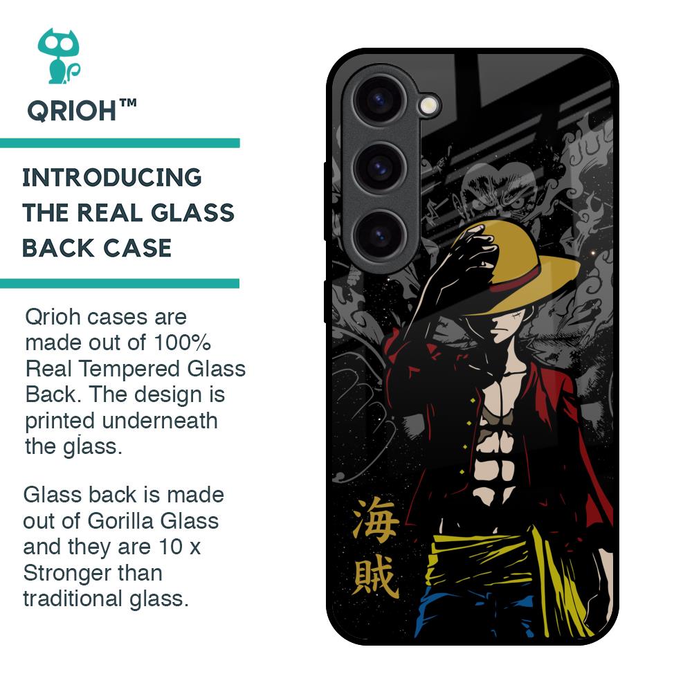Dark Luffy Glass Case for Samsung Galaxy S23 5G