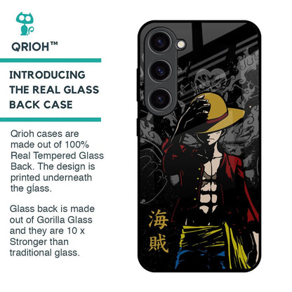 Dark Luffy Glass Case for Samsung Galaxy S23 5G