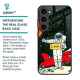 Astronaut on Mars Glass Case for Samsung Galaxy S23 5G