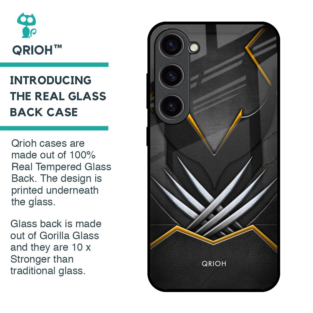 Black Warrior Glass Case for Samsung Galaxy S23 5G