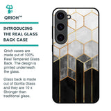 Tricolor Pattern Glass Case for Samsung Galaxy S23 5G