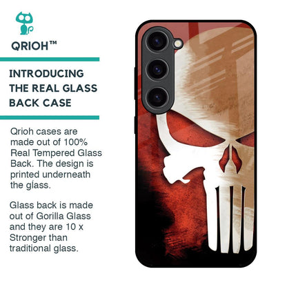 Red Skull Glass Case for Samsung Galaxy S23 5G