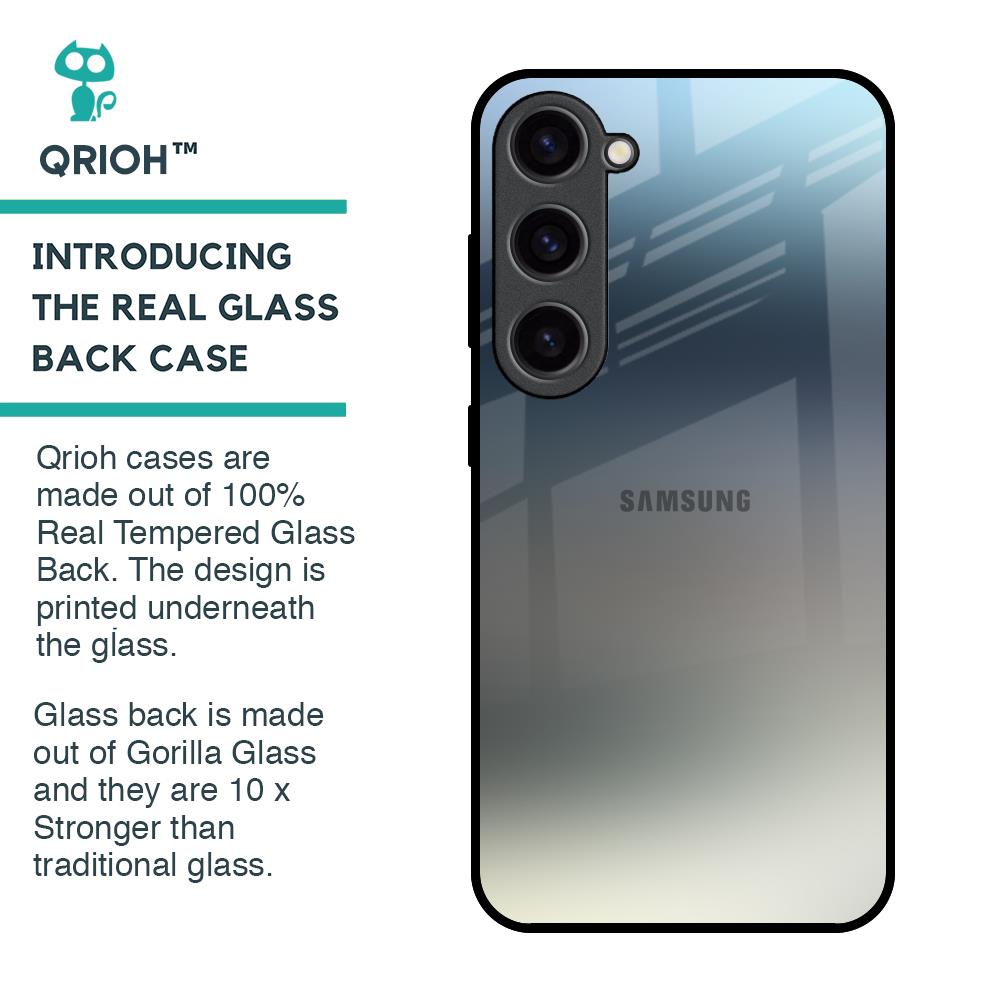 Tricolor Ombre Glass Case for Samsung Galaxy S23 5G