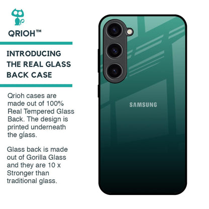 Palm Green Glass Case For Samsung Galaxy S23 5G