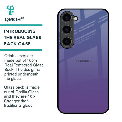 Indigo Pastel Glass Case For Samsung Galaxy S23 5G