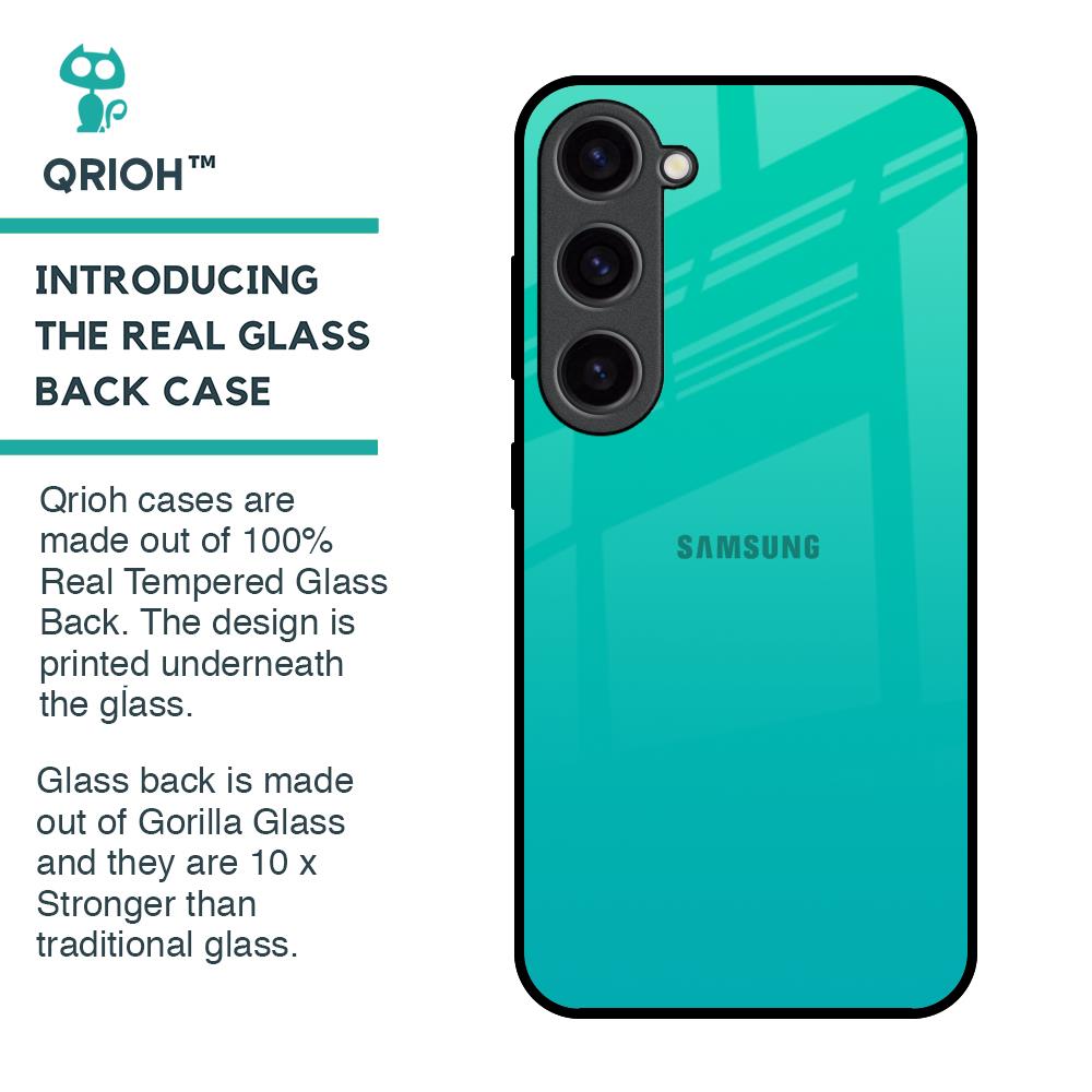 Cuba Blue Glass Case For Samsung Galaxy S23 5G