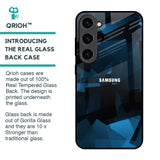 Polygonal Blue Box Glass Case For Samsung Galaxy S23 5G
