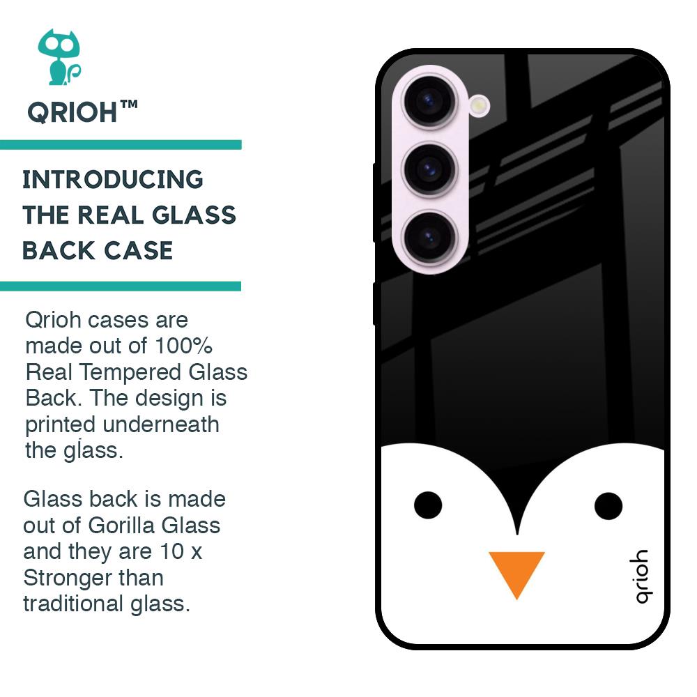 Cute Penguin Glass Case for Samsung Galaxy S23 5G