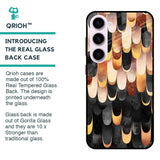 Bronze Abstract Glass Case for Samsung Galaxy S23 5G