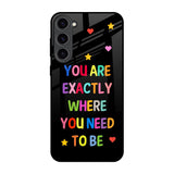 Magical Words Samsung Galaxy S23 Plus 5G Glass Back Cover Online
