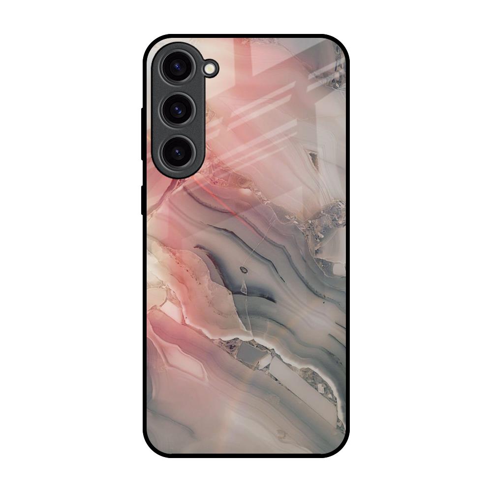 Pink And Grey Marble Samsung Galaxy S23 Plus 5G Glass Back Cover Online