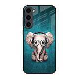Adorable Baby Elephant Samsung Galaxy S23 Plus 5G Glass Back Cover Online