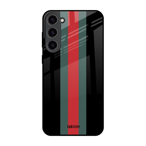 Vertical Stripes Samsung Galaxy S23 Plus 5G Glass Back Cover Online