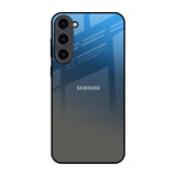 Blue Grey Ombre Samsung Galaxy S23 Plus 5G Glass Back Cover Online