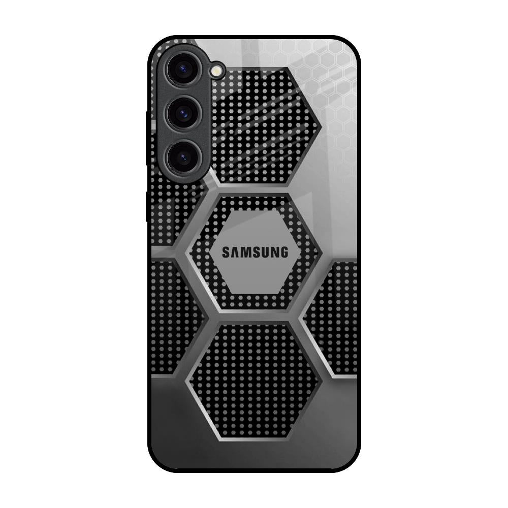Hexagon Style Samsung Galaxy S23 Plus 5G Glass Back Cover Online
