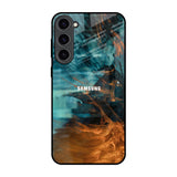 Golden Splash Samsung Galaxy S23 Plus 5G Glass Back Cover Online